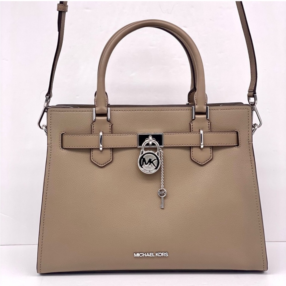 Michael Kors Hamilton Medium Satchel Crossbody Bag Dusk Color - Picture 5 of 9
